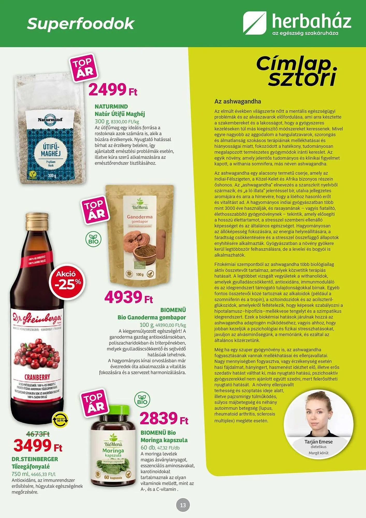 Katalógus Herbaház akciós újság szeptember 1.-tól október 5.-ig 2025. - Oldal 13