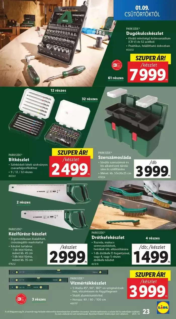 Katalógus Akciós újság – 02. hét január 9.-tól január 15.-ig 2025. - Oldal 23