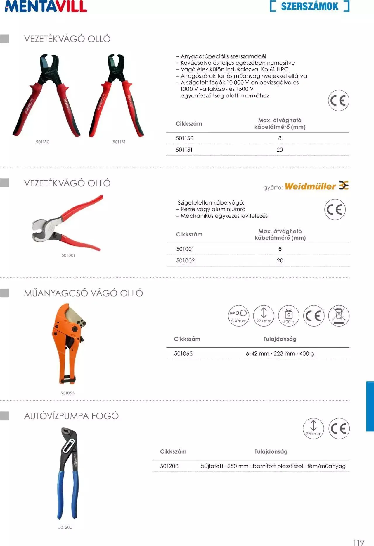 Katalógus Mentavill - Termékkatalógus 2022-2023 december 21.-tól december 31.-ig 2024. - Oldal 119