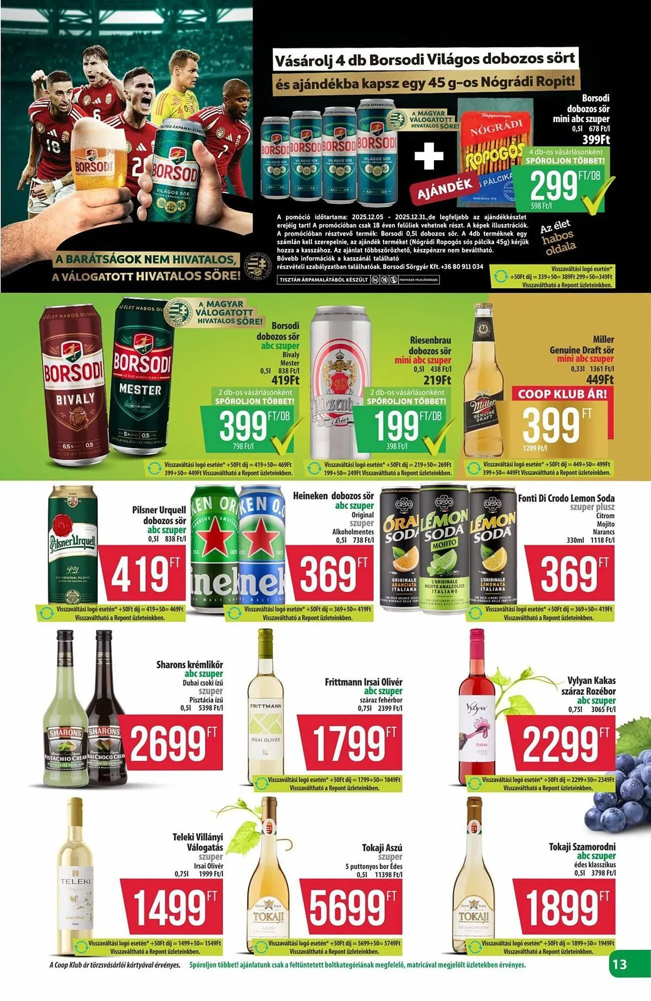 Katalógus Coop akciós újság december 18.-tól december 31.-ig 2025. - Oldal 13
