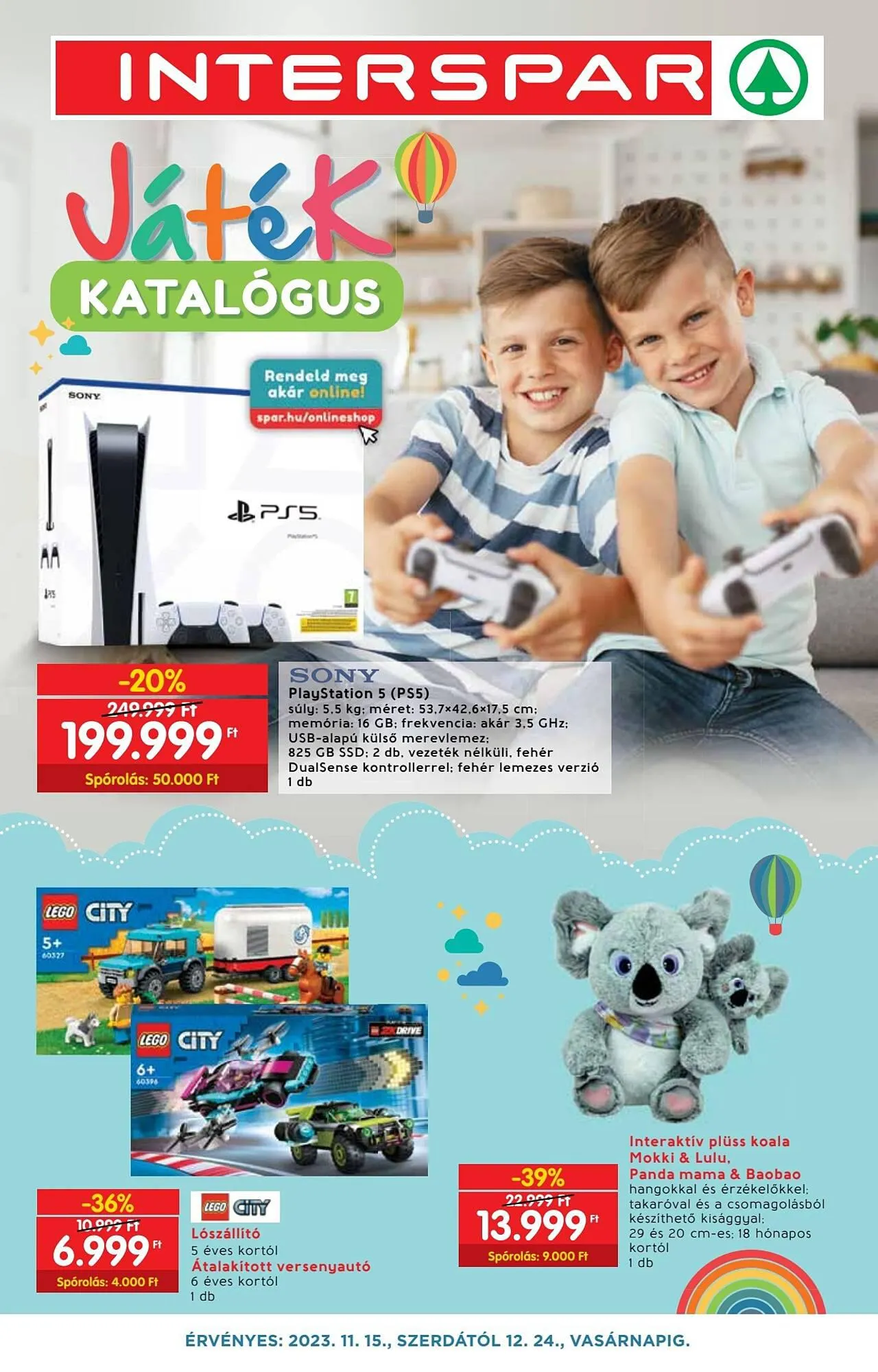 Katalógus Spar akciós újság november 15.-tól december 24.-ig 2023. - Oldal 1