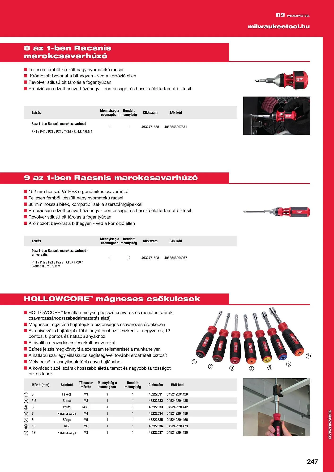 Katalógus Milwaukeetool akciós újság augusztus 14.-tól december 31.-ig 2024. - Oldal 247