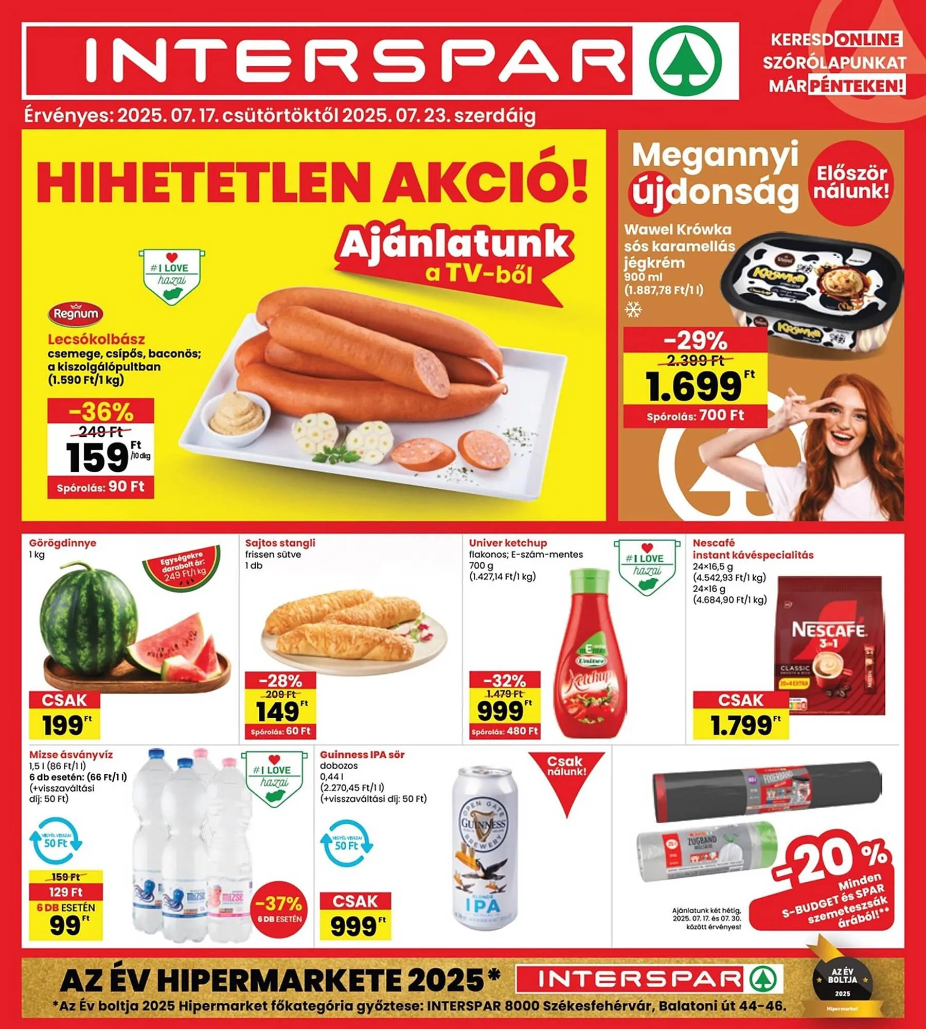 Katalógus Interspar akciós újság július 17.-tól július 23.-ig 2025. - Oldal 1