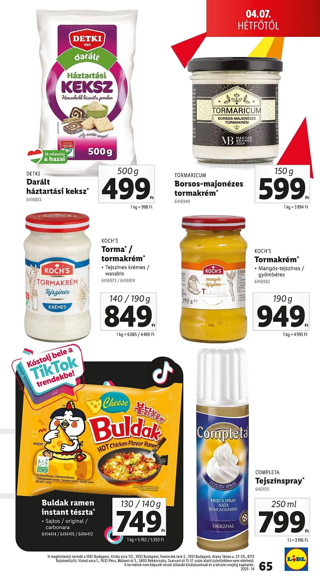 Katalógus Lidl akciós újság április 3.-tól április 9.-ig 2025. - Oldal 65