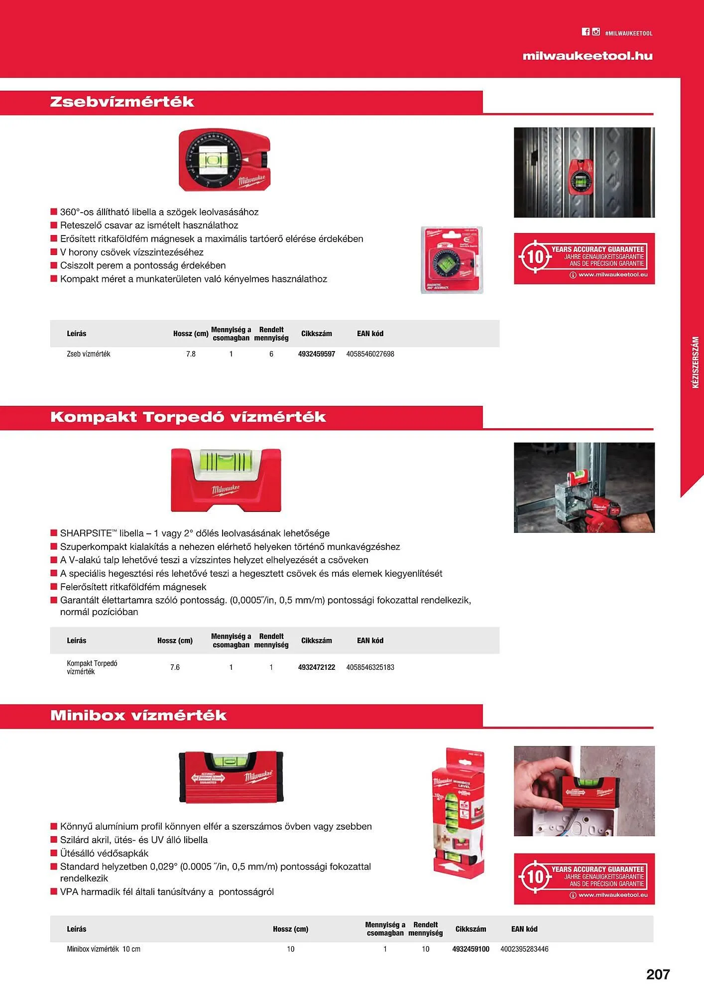 Katalógus Milwaukee akciós újság szeptember 16.-tól december 31.-ig 2025. - Oldal 207