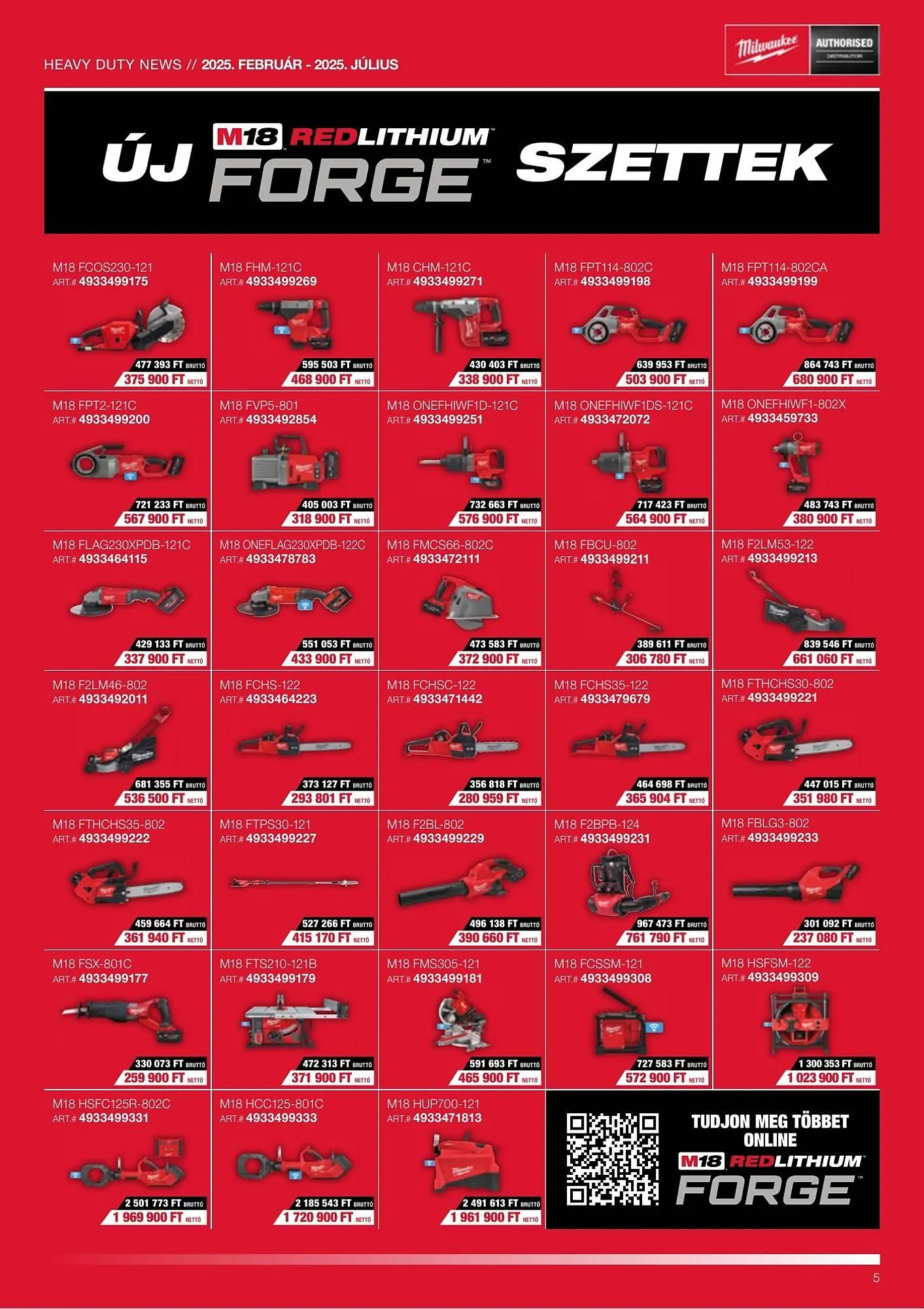 Katalógus Milwaukeetool akciós újság február 13.-tól július 31.-ig 2025. - Oldal 5