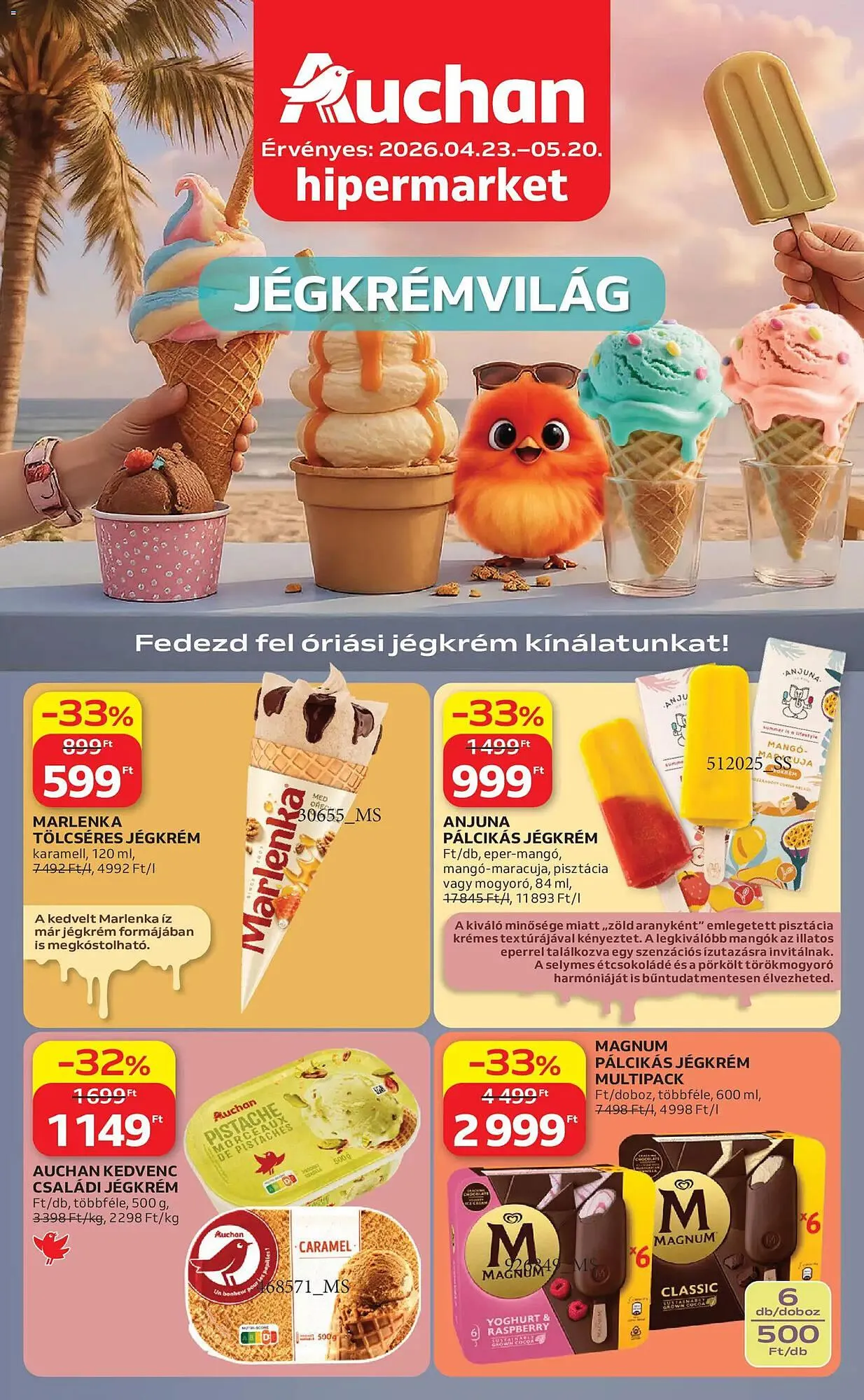 Katalógus Auchan akciós újság április 23.-tól május 20.-ig 2026. - Oldal 1