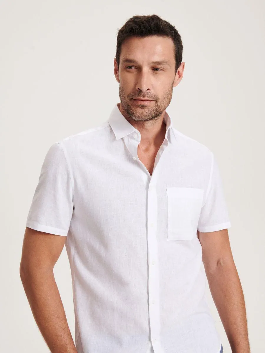 Regular fit ing lenkeverékből