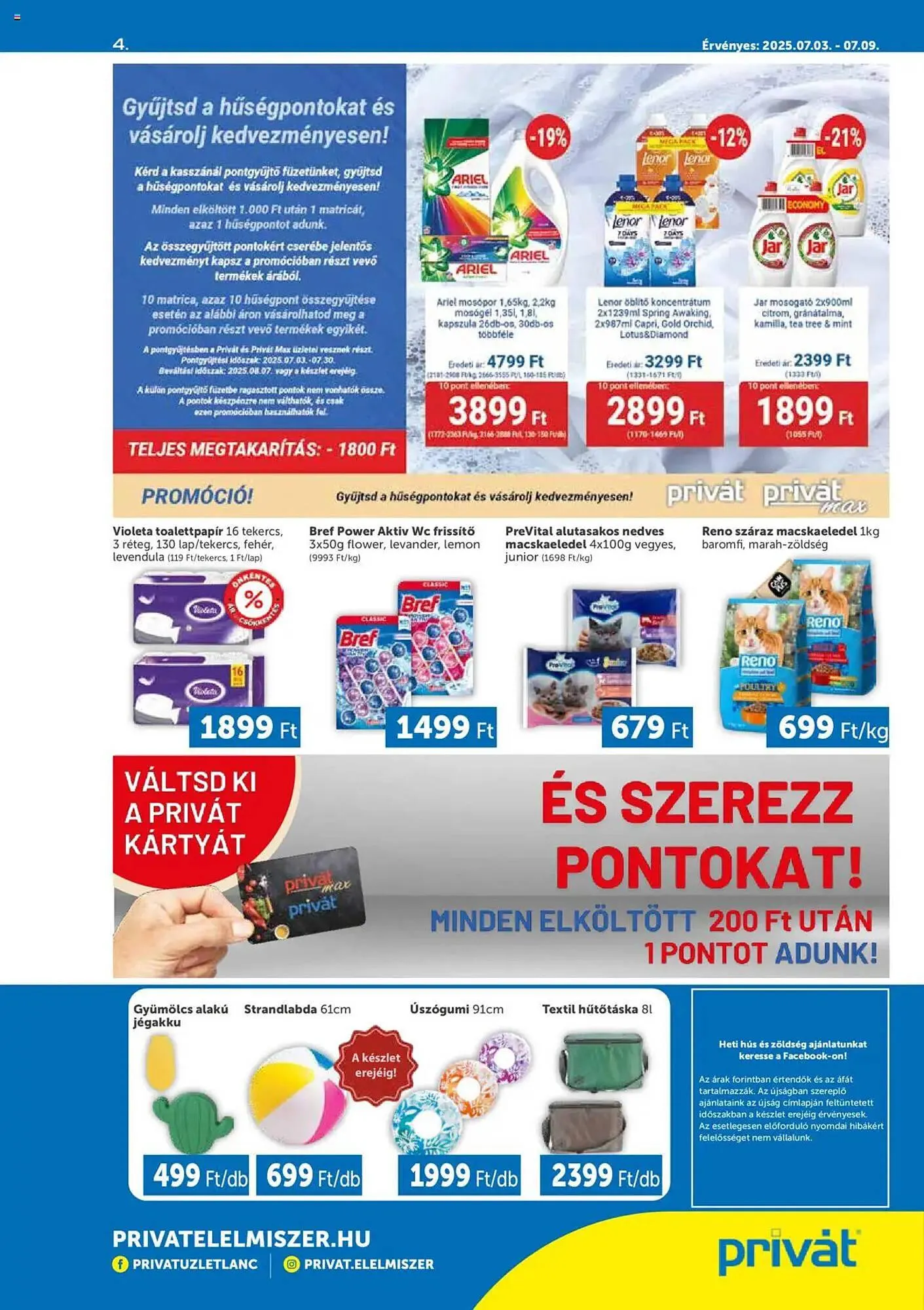 Katalógus PRIVÁT akciós újság július 3.-tól szeptember 7.-ig 2025. - Oldal 4