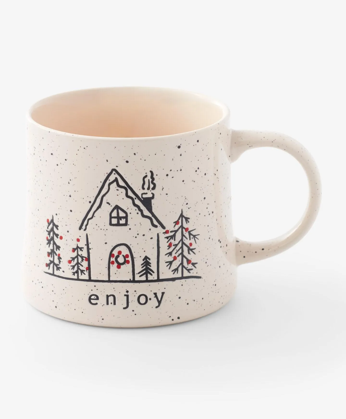 karácsonyi bögre ház mintával