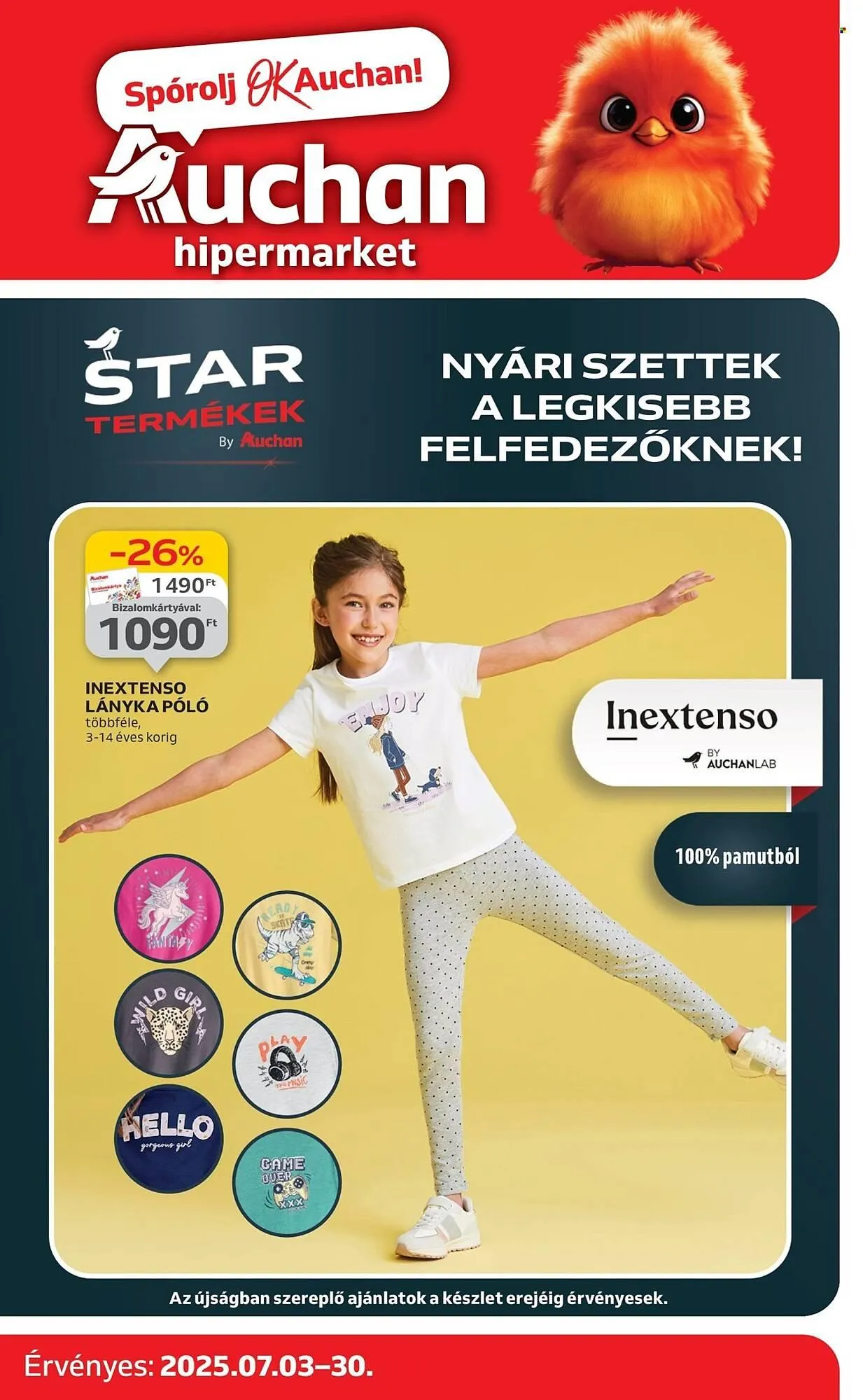 Katalógus Auchan akciós újság július 3.-tól július 30.-ig 2025. - Oldal 1