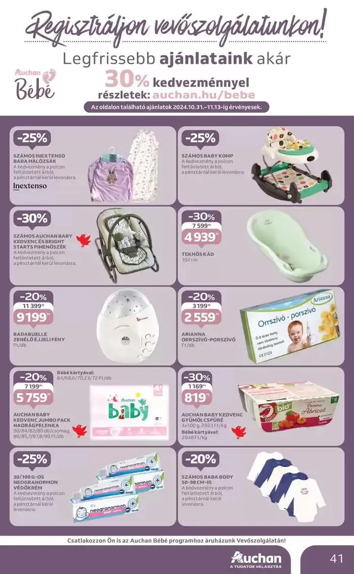 Katalógus Catalog Auchan október 28.-tól november 6.-ig 2024. - Oldal 41