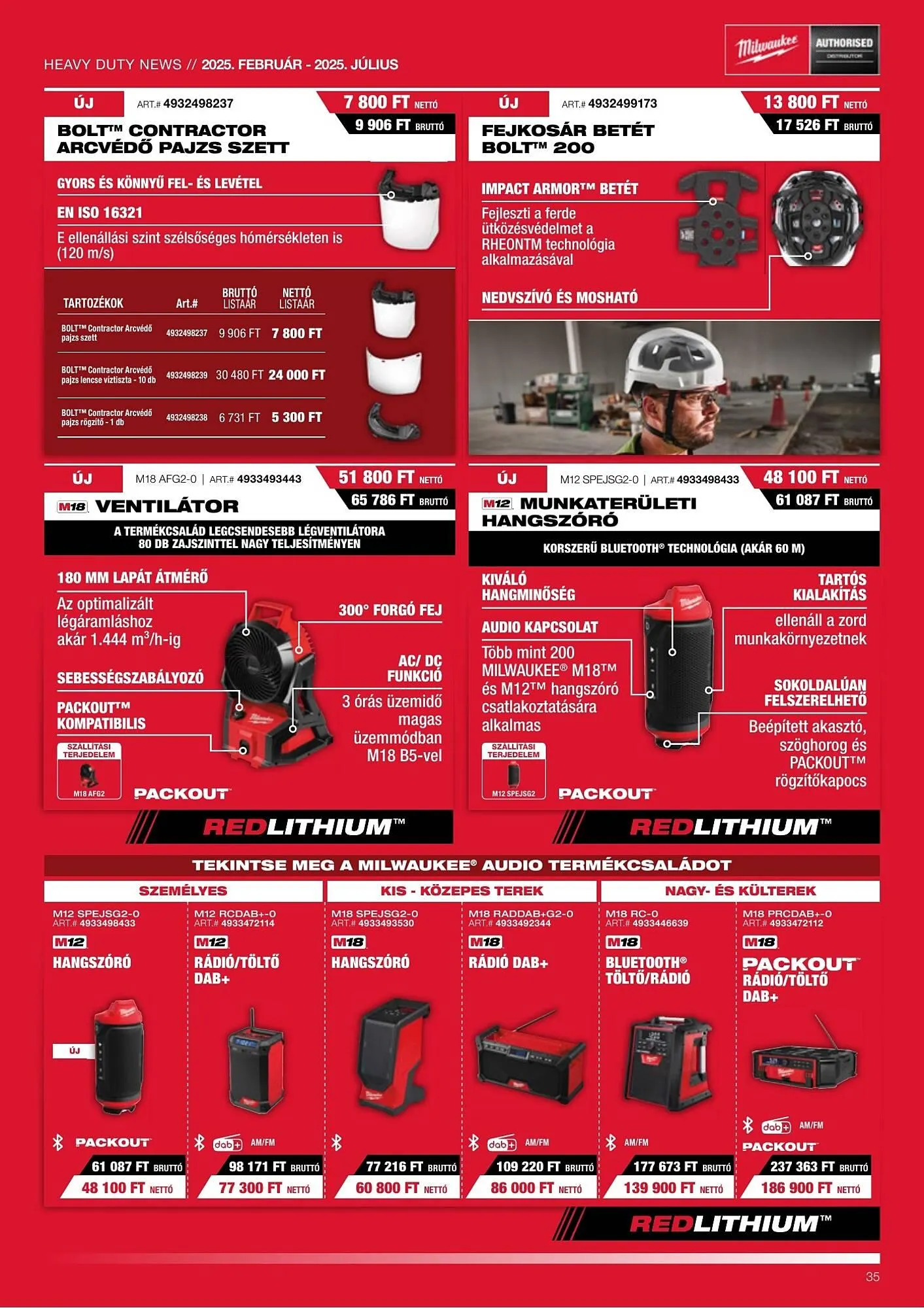 Katalógus Milwaukeetool akciós újság február 13.-tól július 31.-ig 2025. - Oldal 35