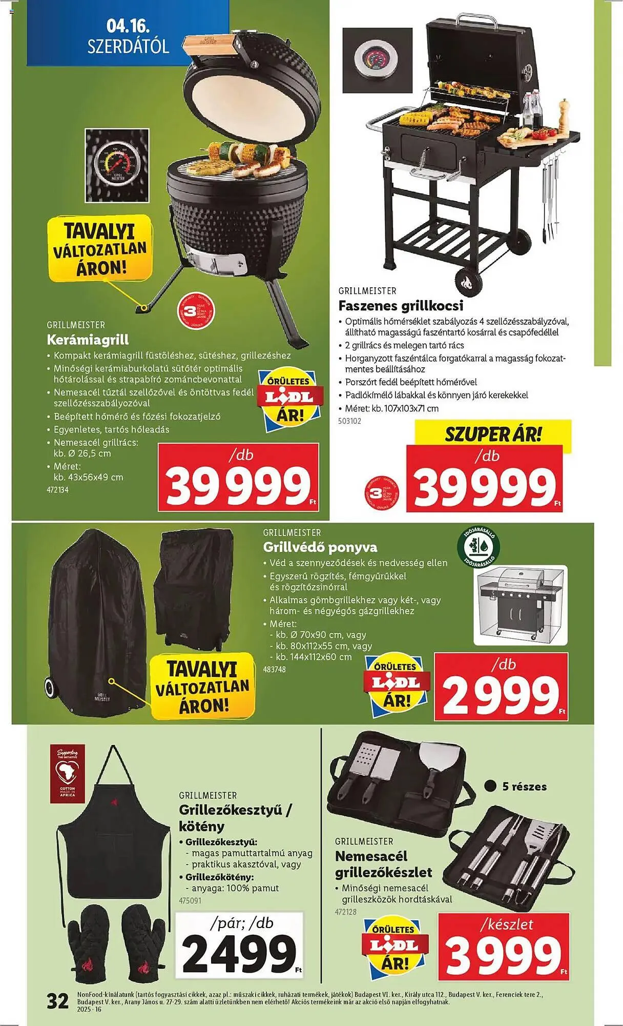 Katalógus Lidl akciós újság április 16.-tól április 22.-ig 2025. - Oldal 32
