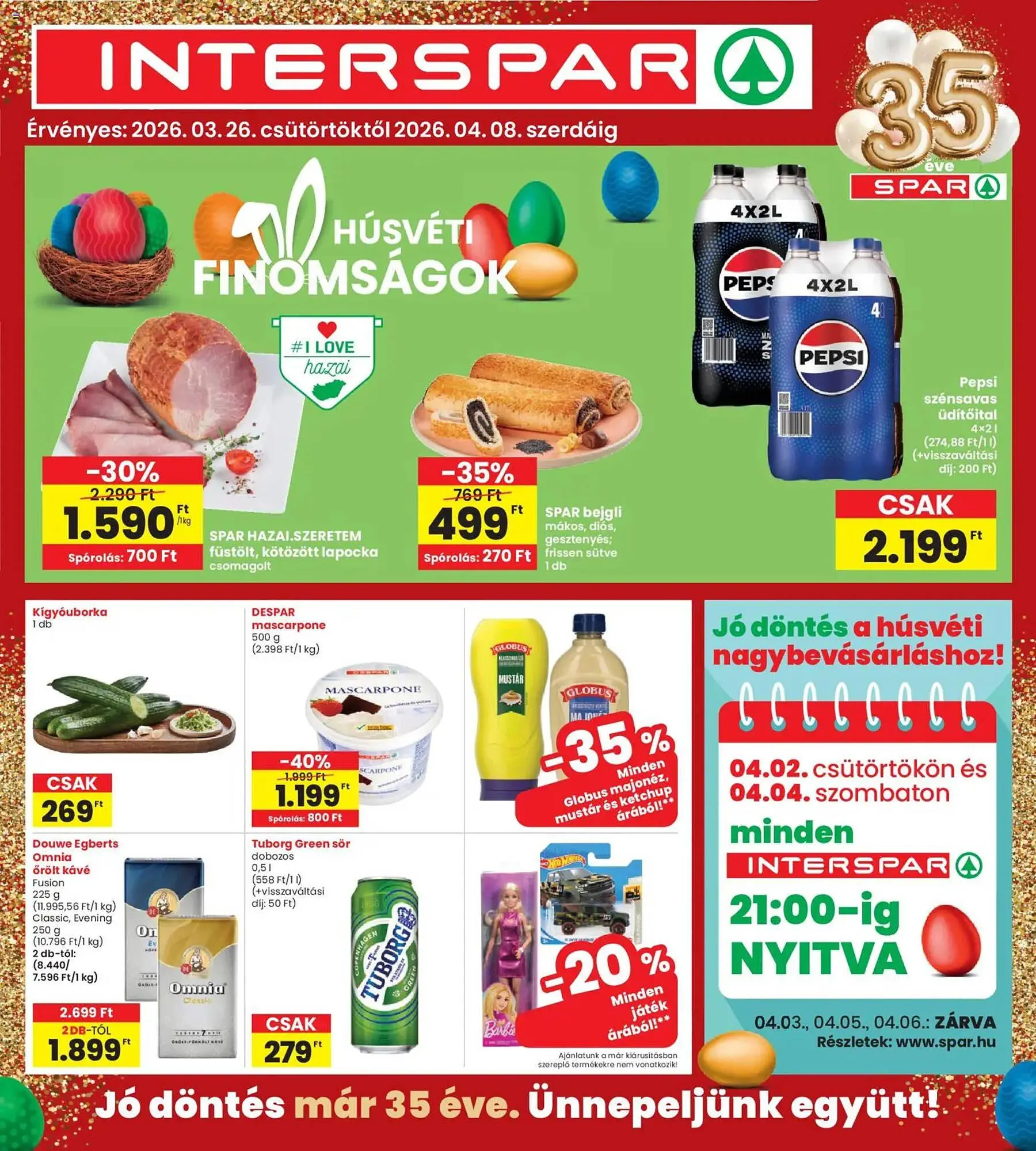 Katalógus Interspar akciós újság március 26.-tól április 8.-ig 2026. - Oldal 1