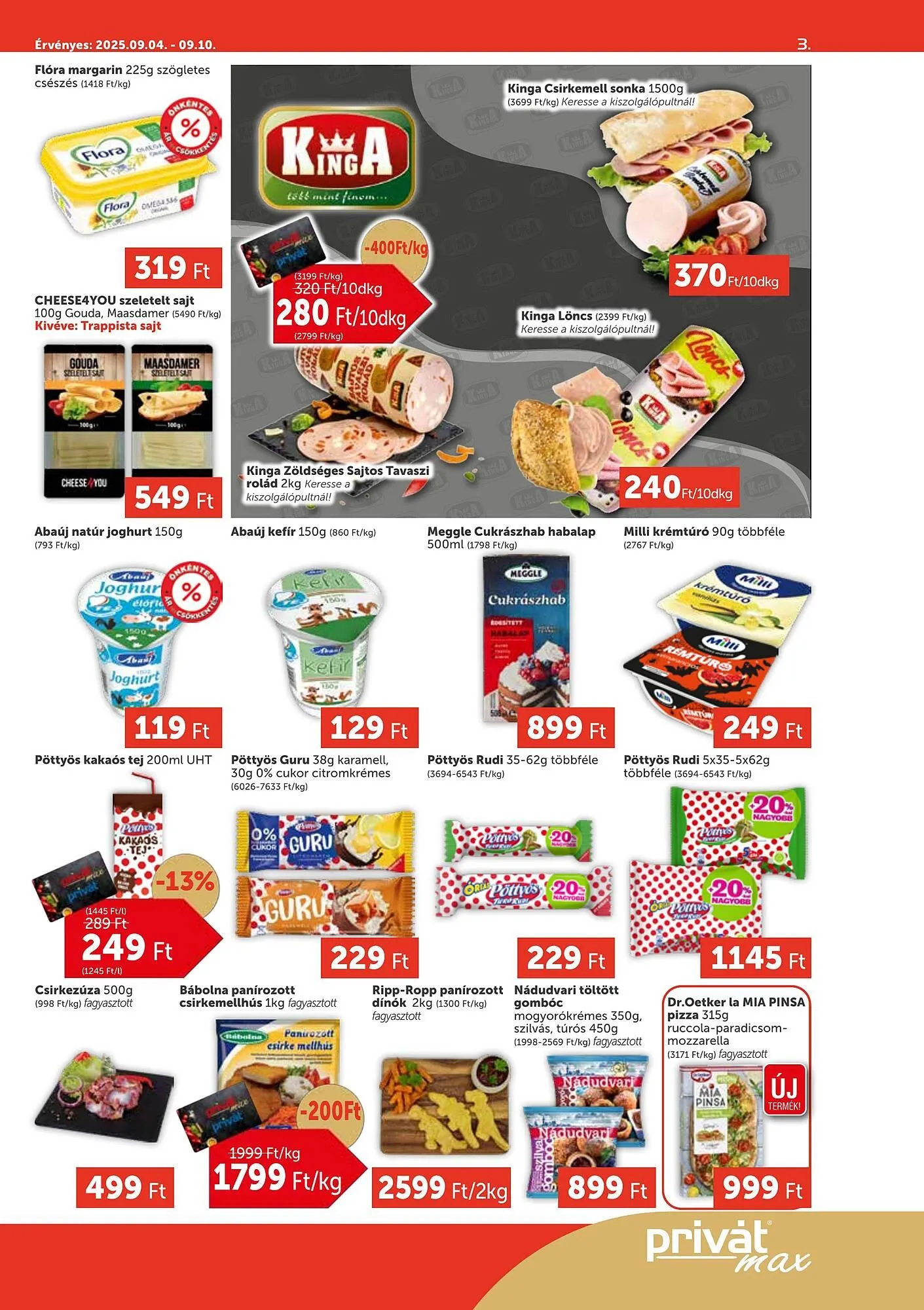 Katalógus PRIVÁT akciós újság szeptember 4.-tól szeptember 10.-ig 2025. - Oldal 3