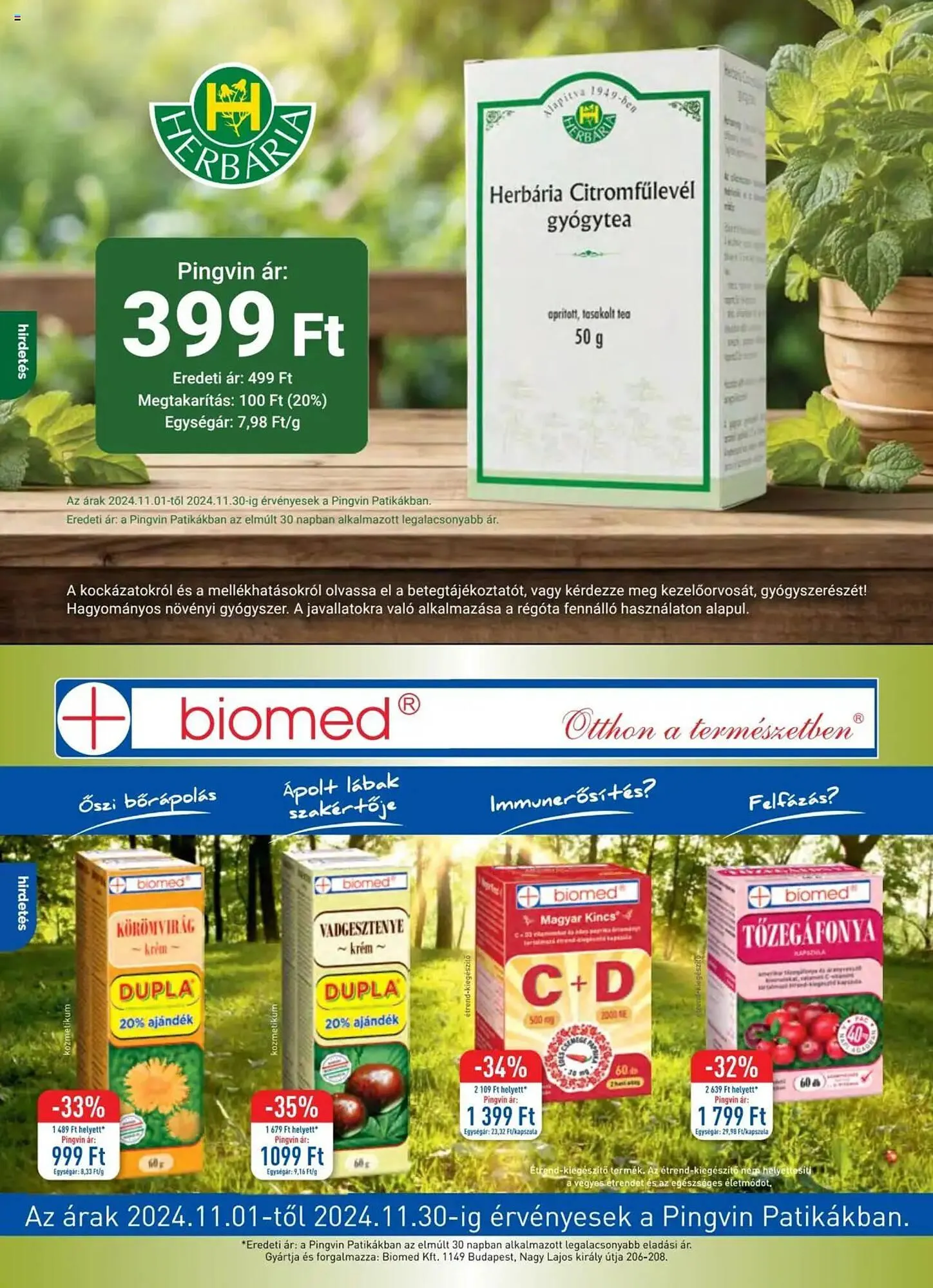 Katalógus Pingvin Patika akciós újság november 1.-tól november 30.-ig 2024. - Oldal 8