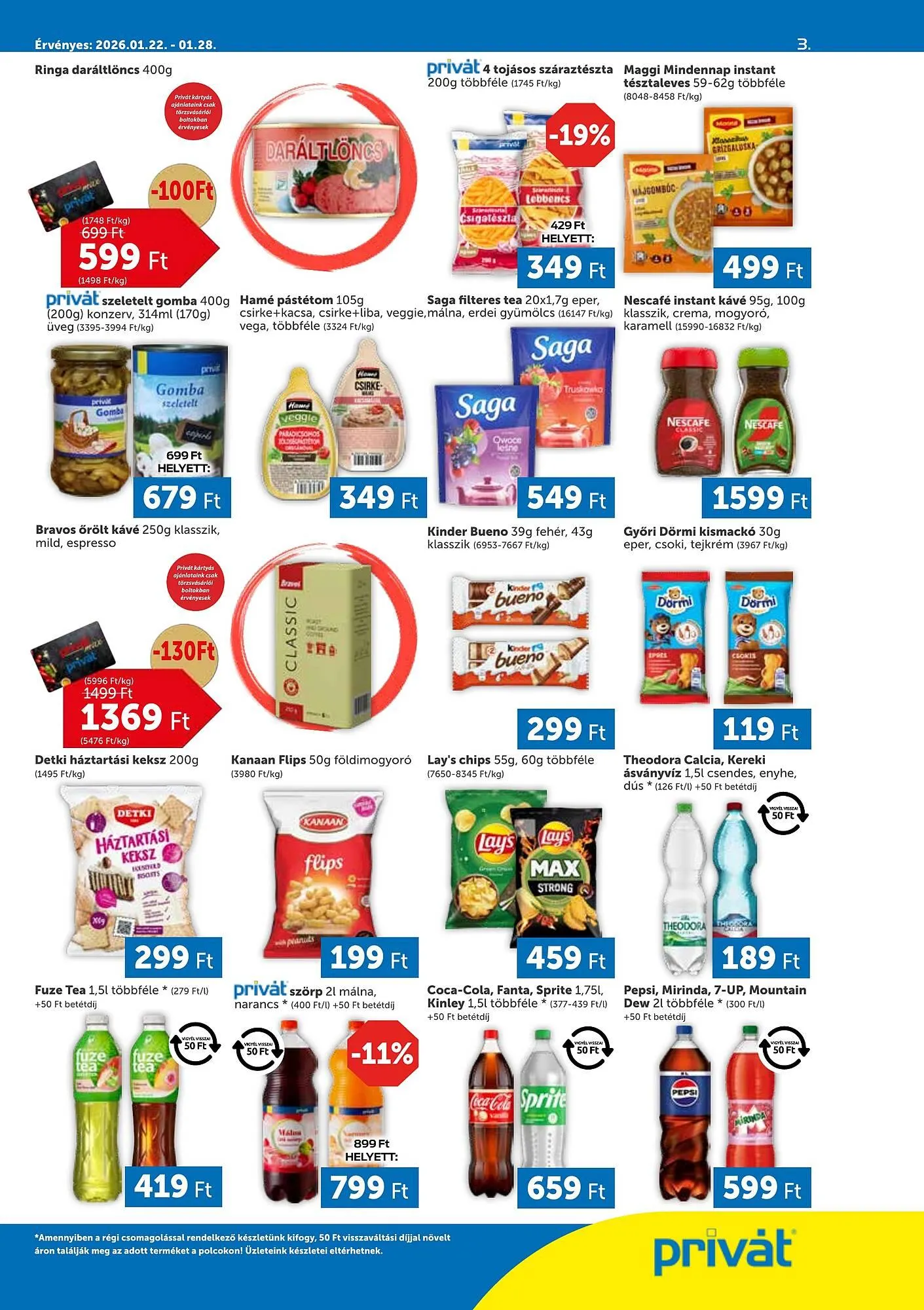 Katalógus PRIVÁT akciós újság január 22.-tól január 28.-ig 2026. - Oldal 3