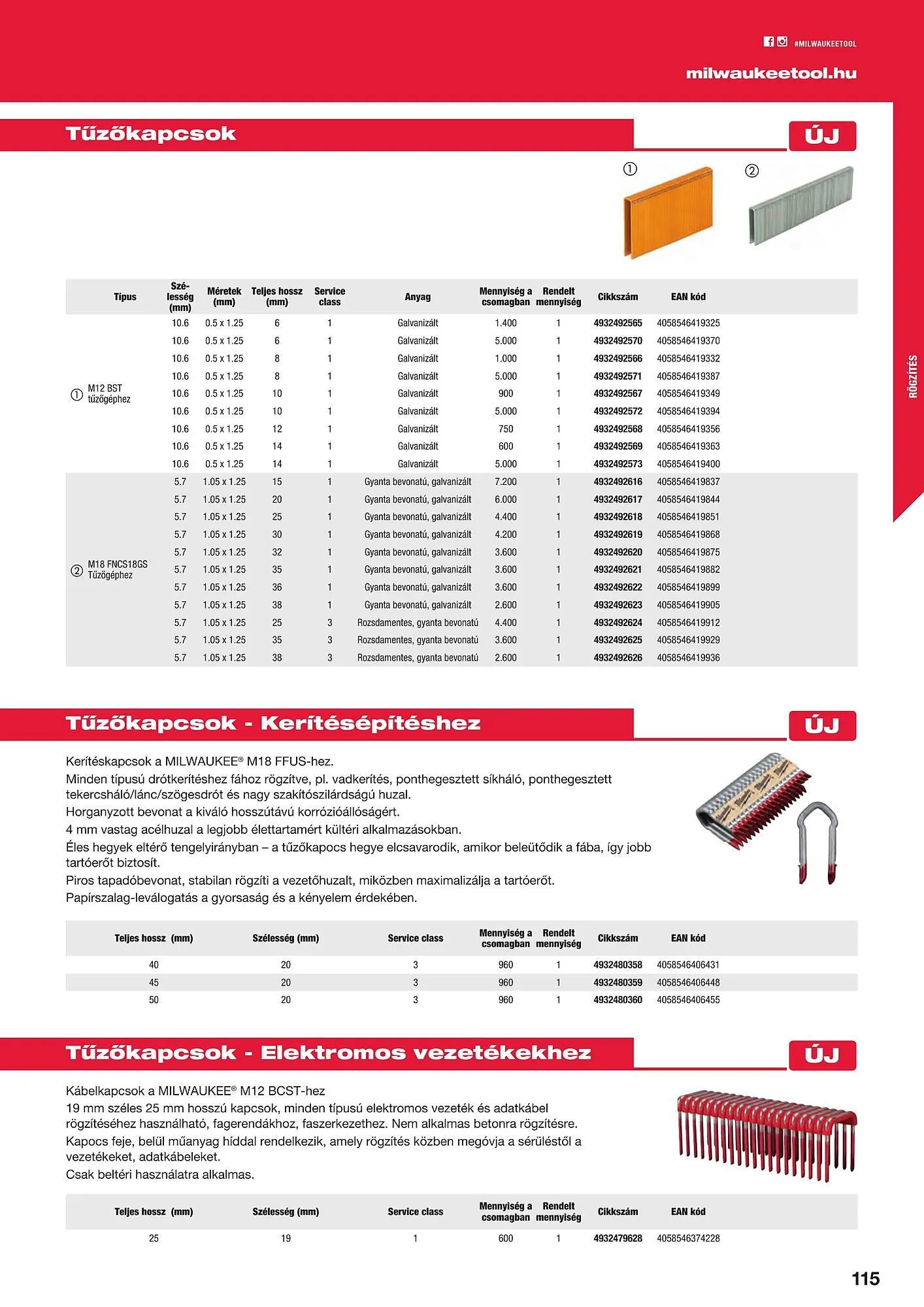 Katalógus Milwaukeetool akciós újság augusztus 14.-tól december 31.-ig 2024. - Oldal 115