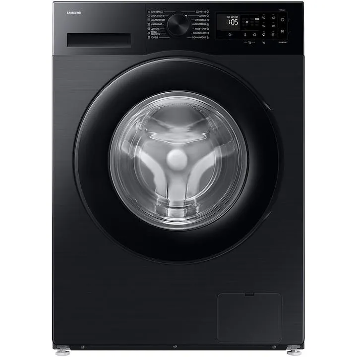 Samsung WW90DG5G34ABLE mosógép, 9 kg, 1400 fordulat/perc, A energiaosztály, AI Ecobubble, Super Speed 39, SpaceMax, Hygiene Steam, Smart Things, digitális inverteres motor, fekete