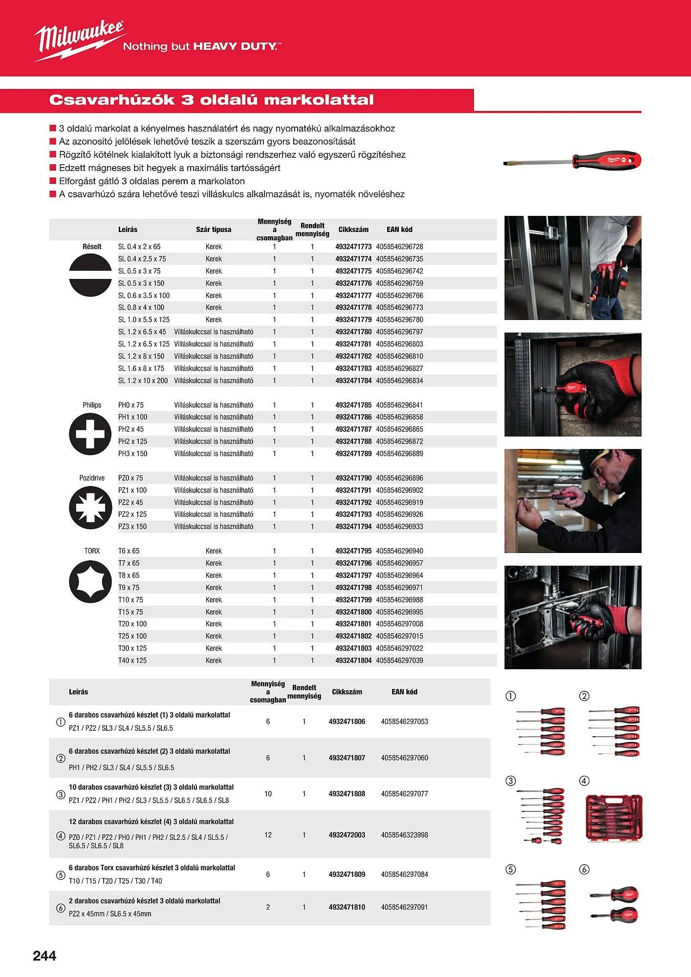 Katalógus Milwaukeetool akciós újság augusztus 14.-tól december 31.-ig 2024. - Oldal 244