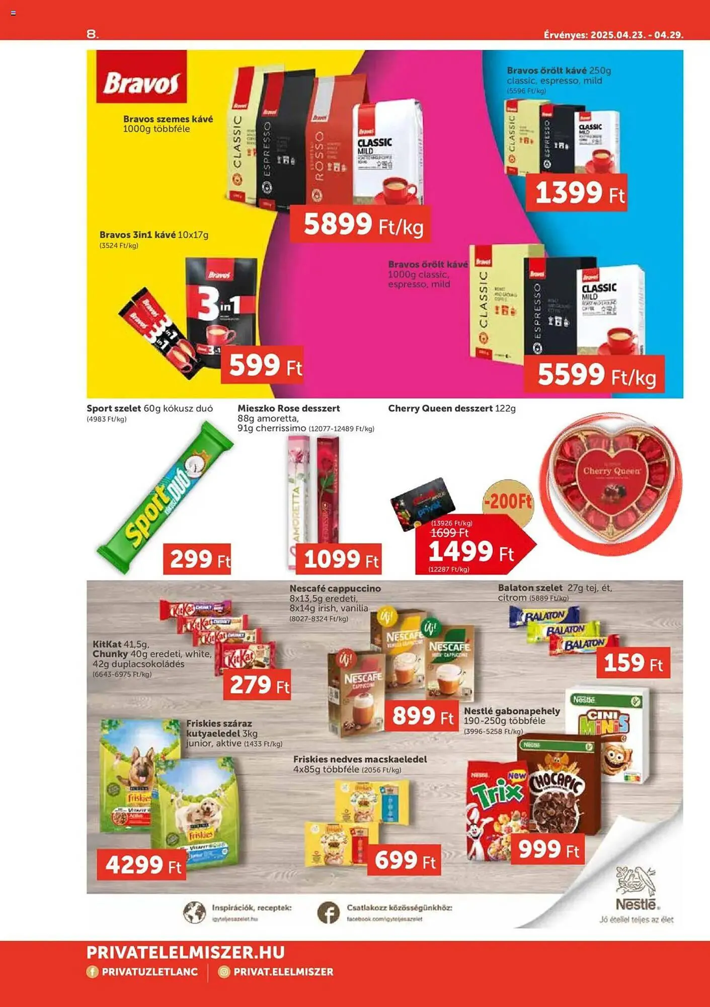 Katalógus PRIVÁT akciós újság április 23.-tól április 29.-ig 2025. - Oldal 8
