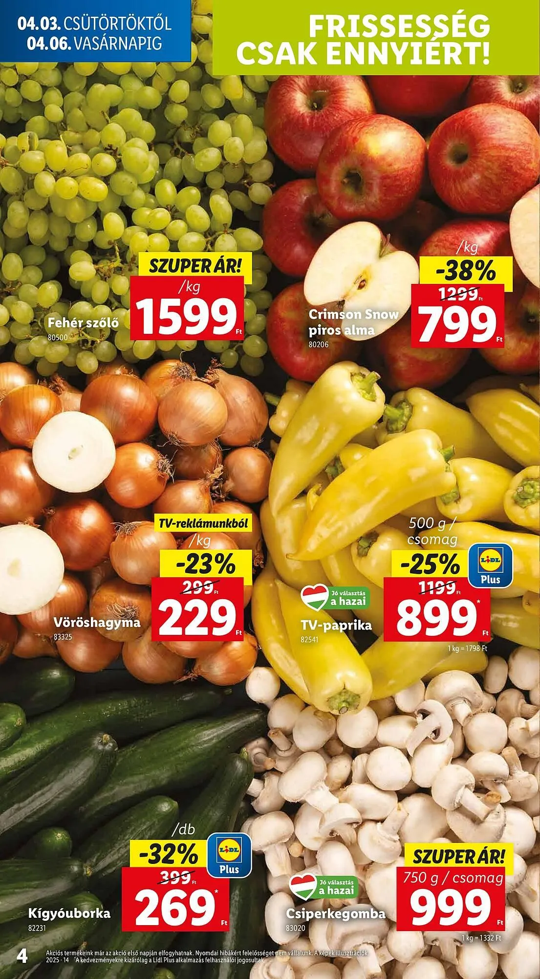 Katalógus Lidl akciós újság április 3.-tól április 9.-ig 2025. - Oldal 4