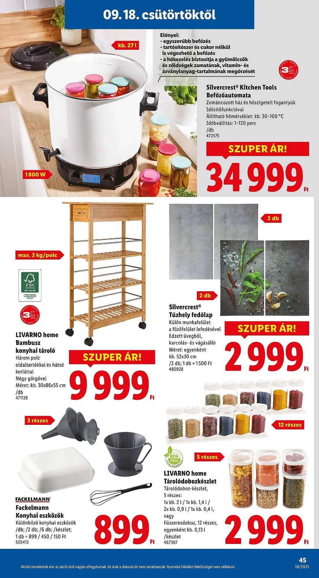 Katalógus Lidl akciós újság szeptember 11.-tól december 31.-ig 2025. - Oldal 45