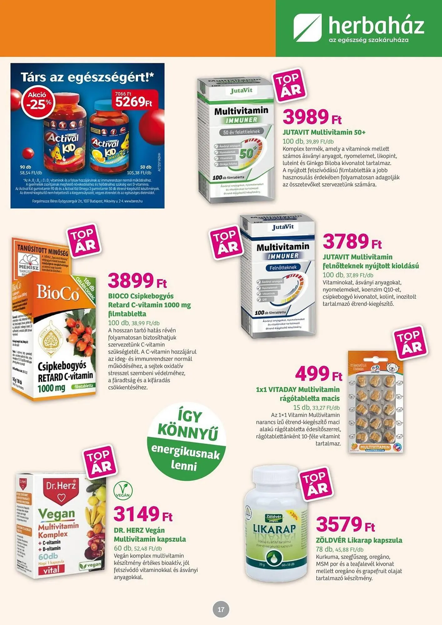 Katalógus Herbaház akciós újság december 1.-tól január 4.-ig 2026. - Oldal 17