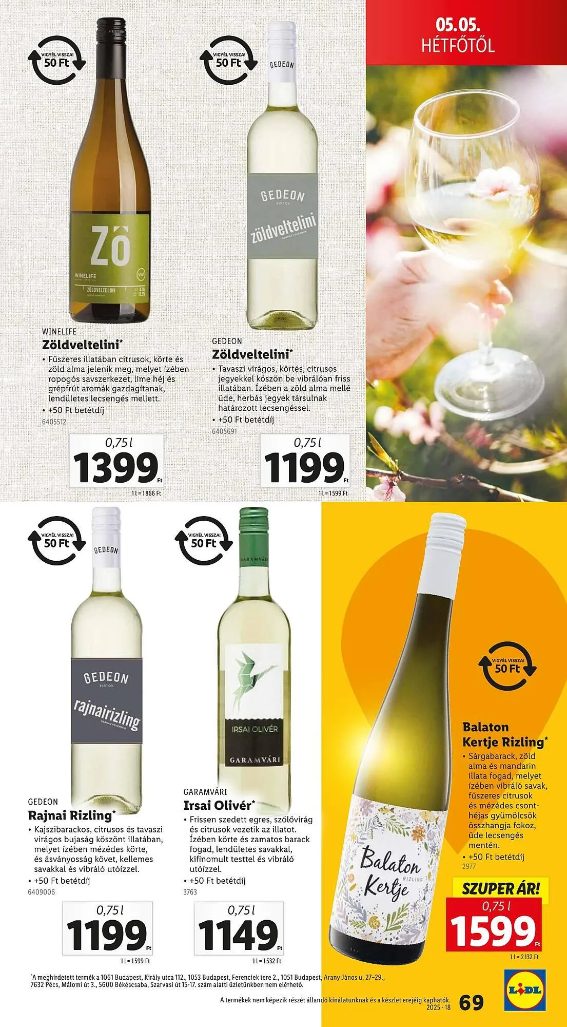 Katalógus Lidl akciós újság április 30.-tól május 4.-ig 2025. - Oldal 69
