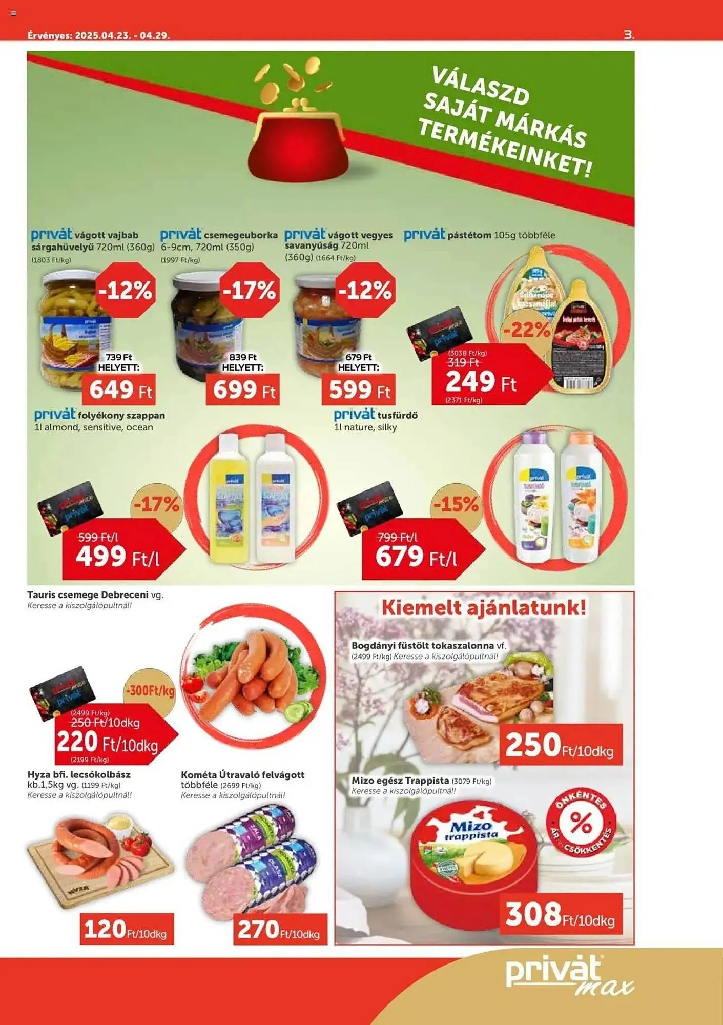 Katalógus PRIVÁT akciós újság április 23.-tól április 29.-ig 2025. - Oldal 3