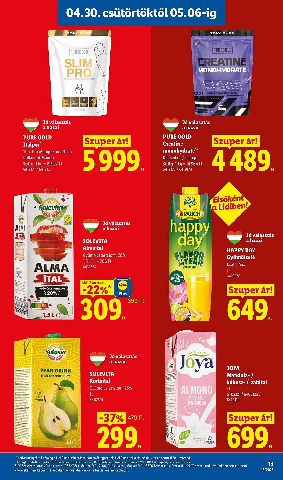 Katalógus Lidl akciós újság április 30.-tól május 6.-ig 2026. - Oldal 13