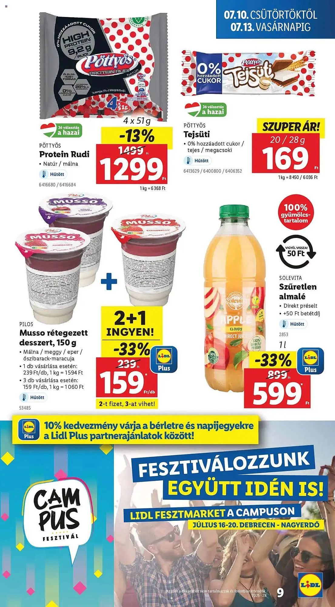 Katalógus Lidl akciós újság július 10.-tól július 16.-ig 2025. - Oldal 9