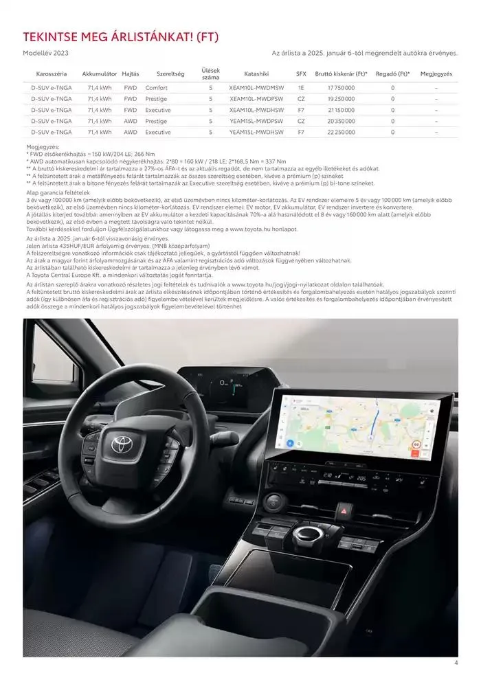 Katalógus Toyota bZ4X 11kw január 11.-tól január 11.-ig 2026. - Oldal 4