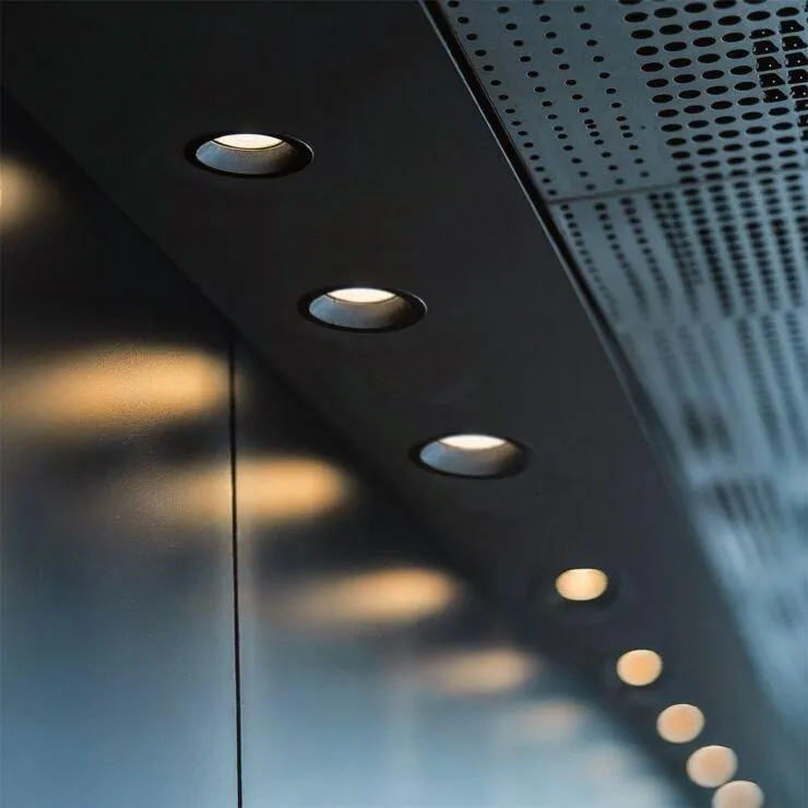 Modern süllyesztett spotlámpa fekete AR70 IP44 - Oszt