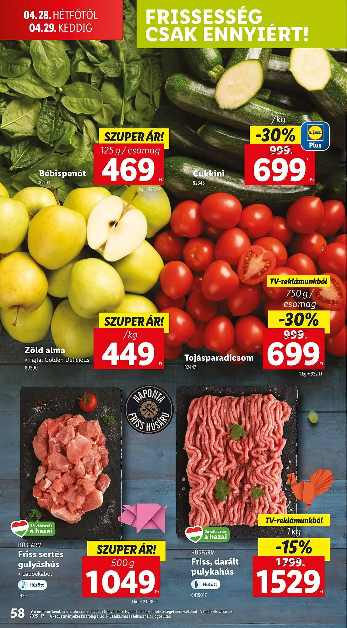 Katalógus Lidl akciós újság április 24.-tól április 29.-ig 2025. - Oldal 58