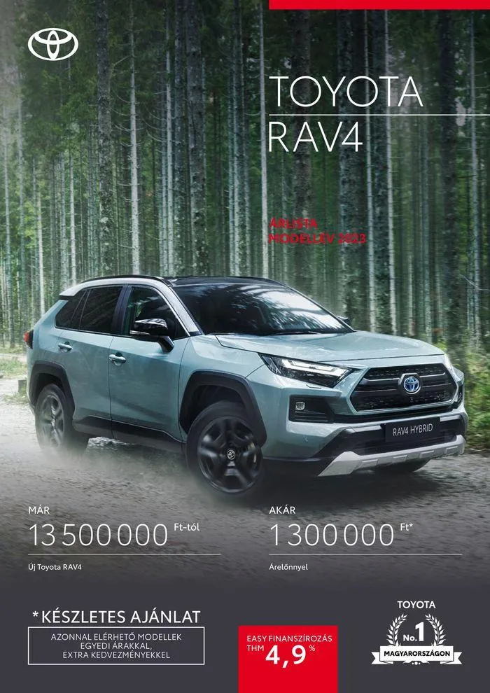 Katalógus Toyota RAV4 2023 november 22.-tól november 22.-ig 2024. - Oldal 1
