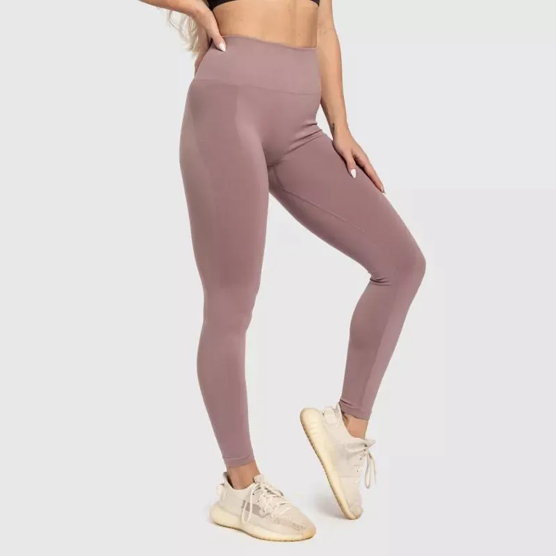 Magasderekú varrás nélküli leggings Iron Aesthetics Flawless, rózsaszín