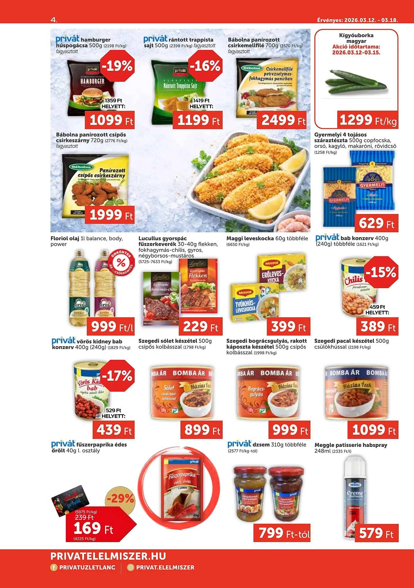 Katalógus PRIVÁT akciós újság március 12.-tól március 18.-ig 2026. - Oldal 4
