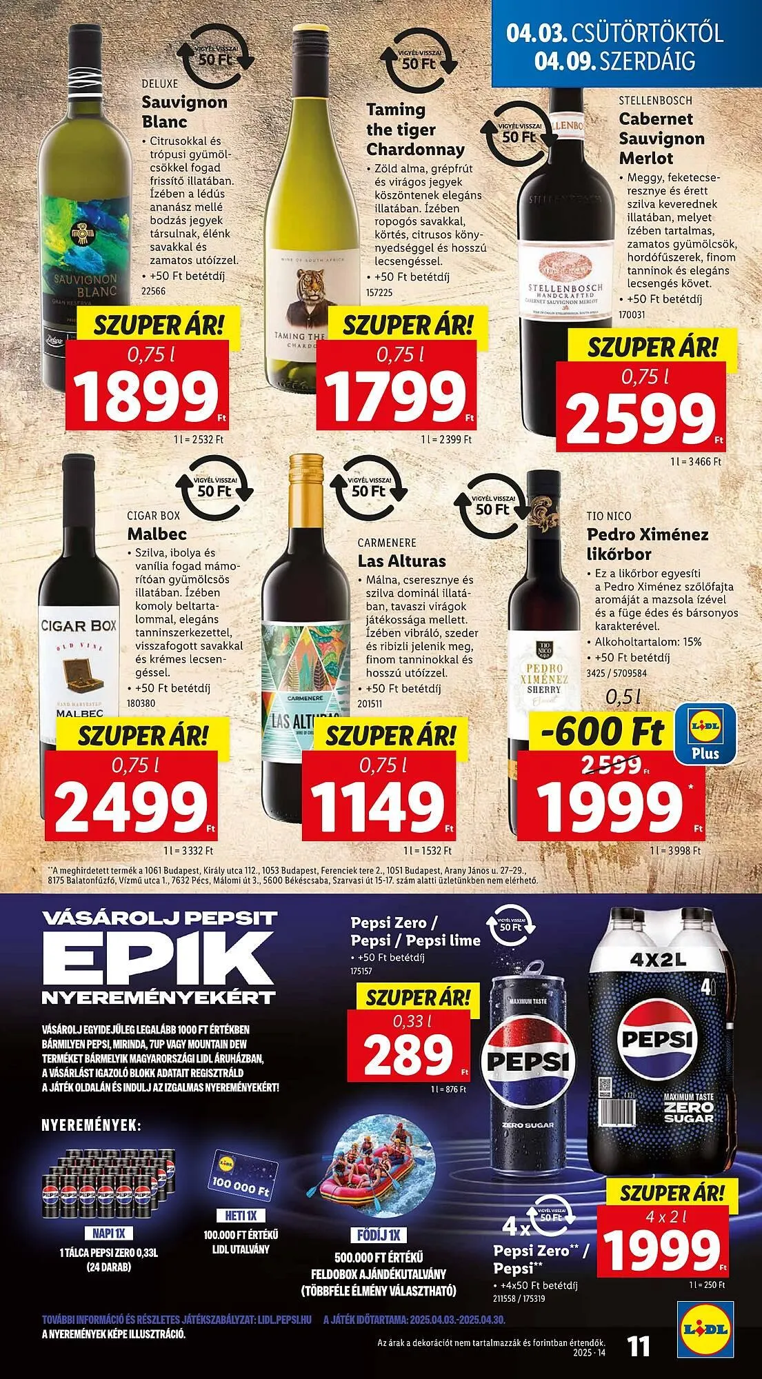 Katalógus Lidl akciós újság április 3.-tól április 9.-ig 2025. - Oldal 11