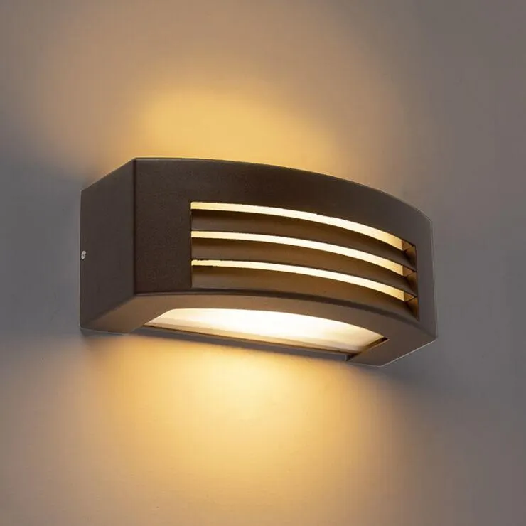 Modern fali lámpa rozsdabarna IP44 - 1. hurrikán