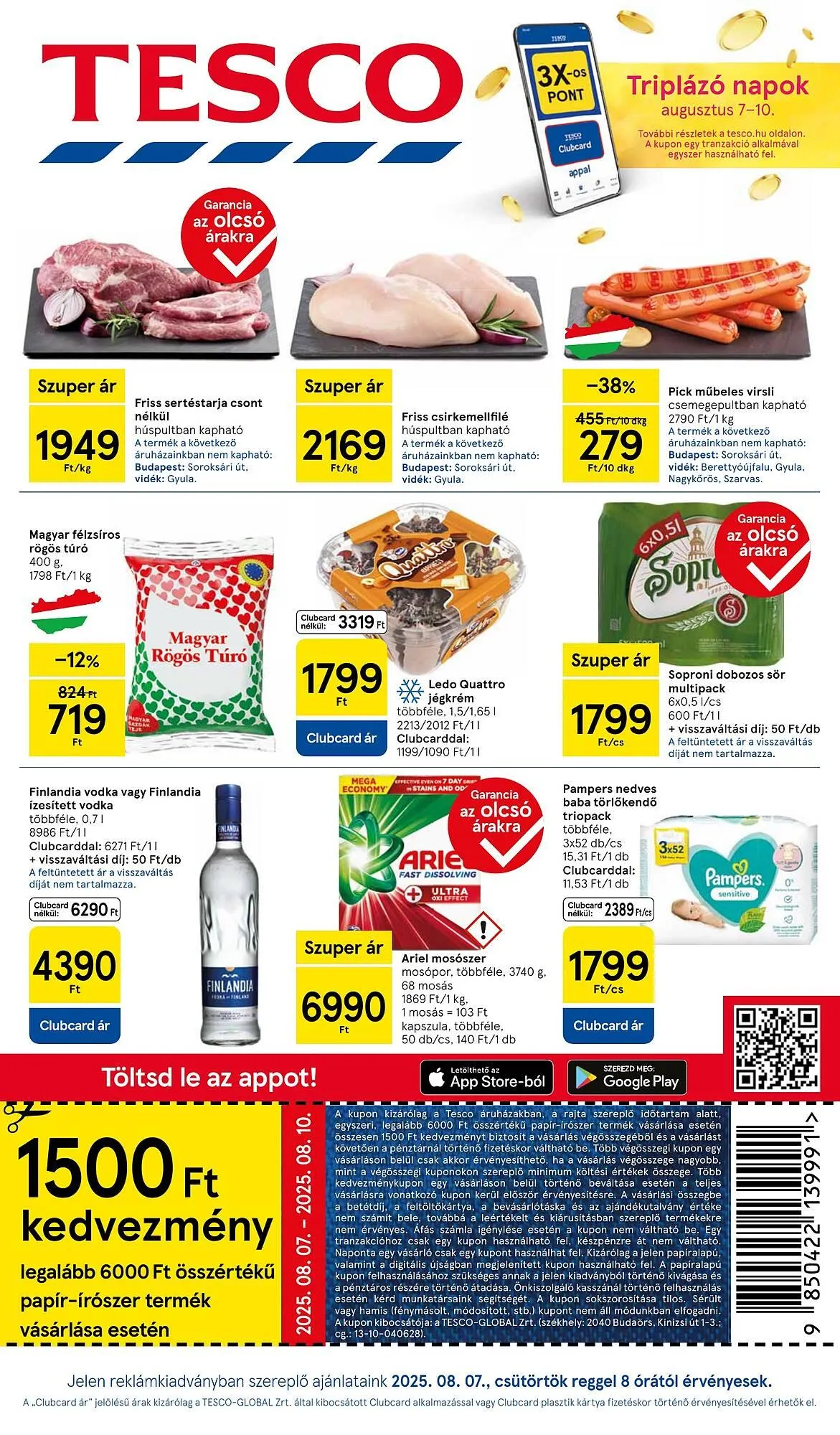 Katalógus Tesco akciós újság augusztus 7.-tól augusztus 13.-ig 2025. - Oldal 1