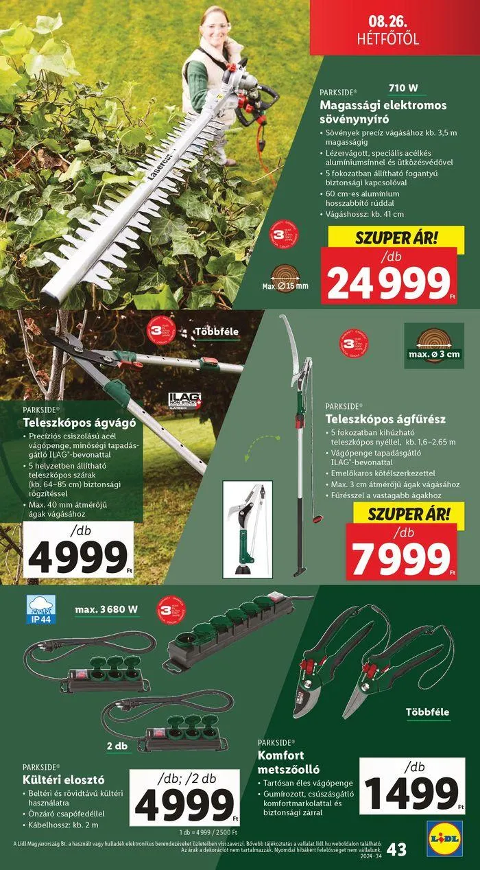 Katalógus Akciós újság – 34. hét augusztus 22.-tól augusztus 28.-ig 2024. - Oldal 43