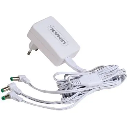 Lemax Adaptér se 3 výstupy, 4,5 V, bílý Fixed EU Plug V.2