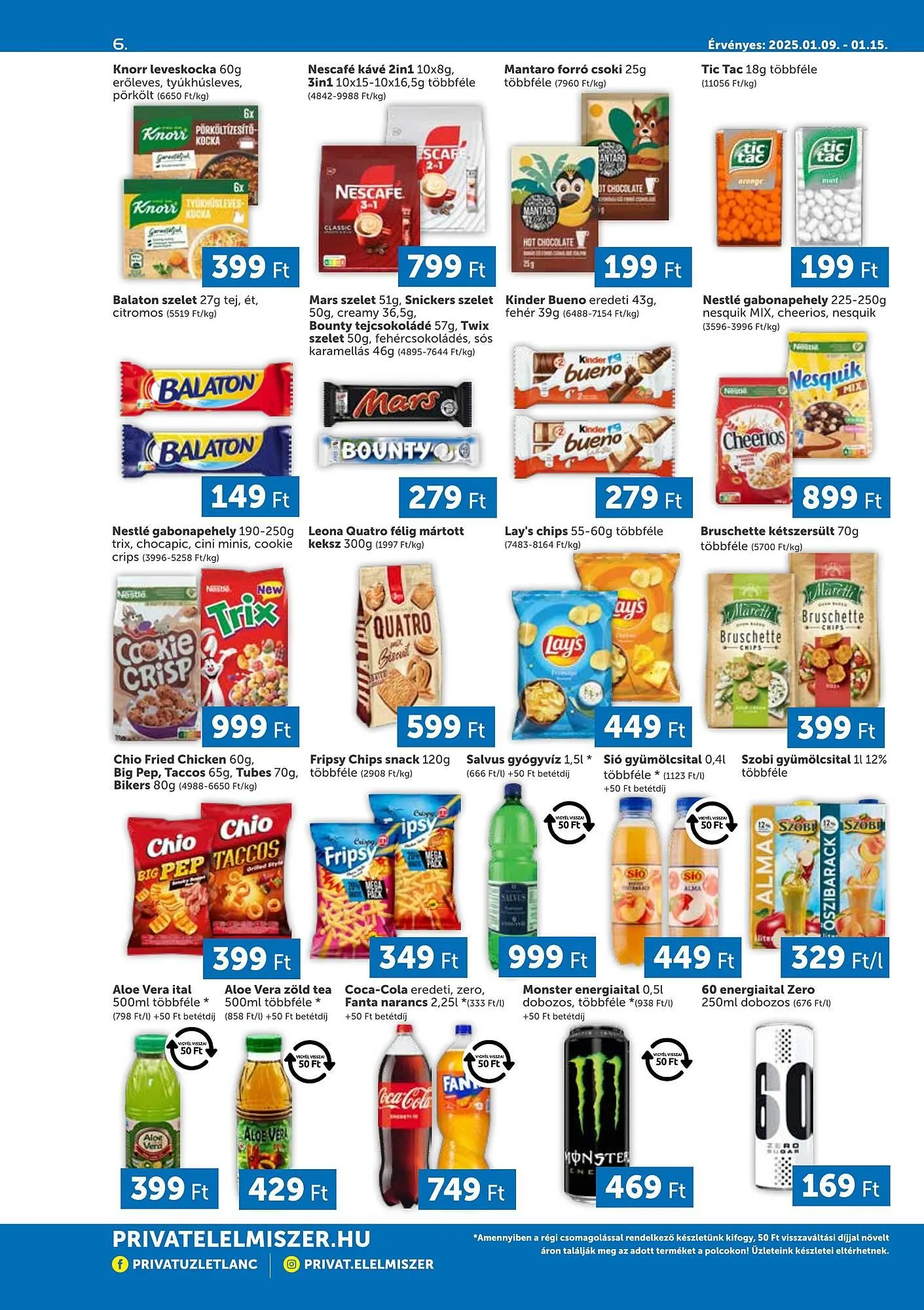 Katalógus PRIVÁT akciós újság január 9.-tól január 15.-ig 2025. - Oldal 6