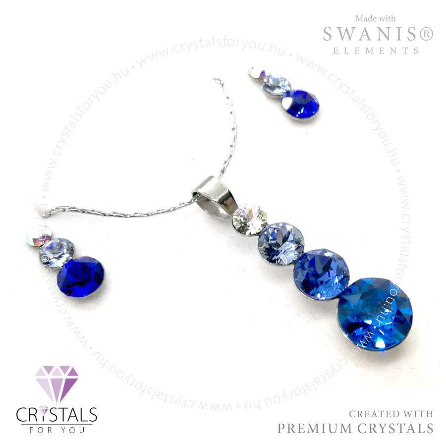 Hóember szett Swanis® prémium kristállyal díszítve, hóember fülbevalóval