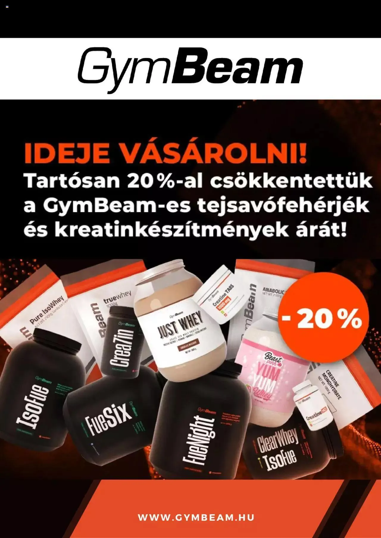 Katalógus GymBeam Akciós újság augusztus 16.-tól december 31.-ig 2023. - Oldal 1