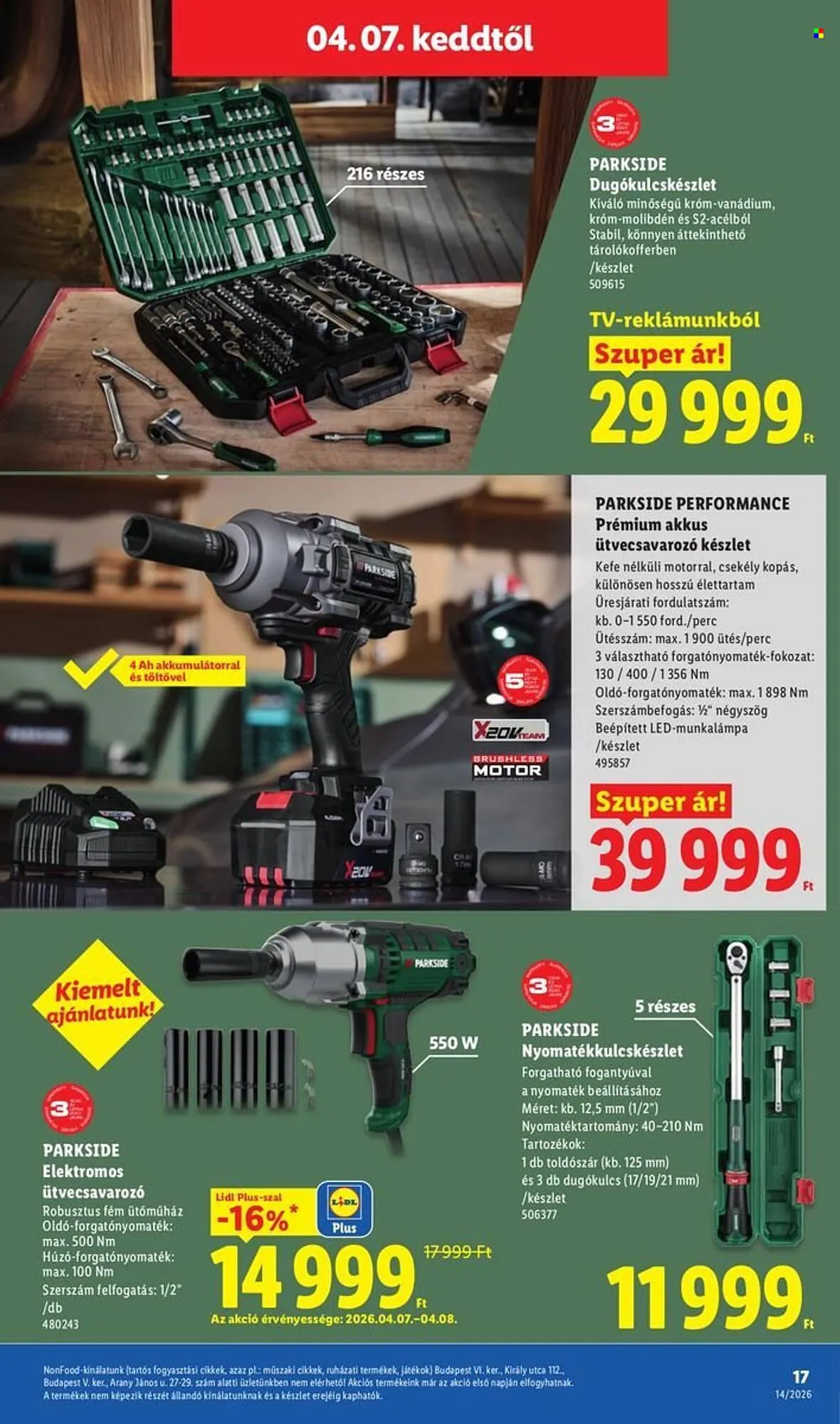 Katalógus Lidl akciós újság április 1.-tól április 8.-ig 2026. - Oldal 17