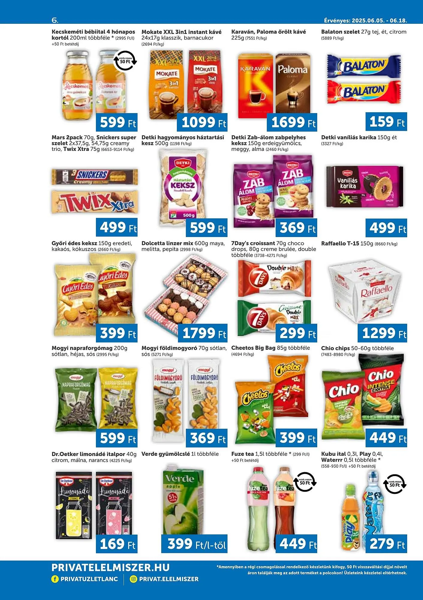 Katalógus PRIVÁT akciós újság július 5.-tól július 18.-ig 2025. - Oldal 6