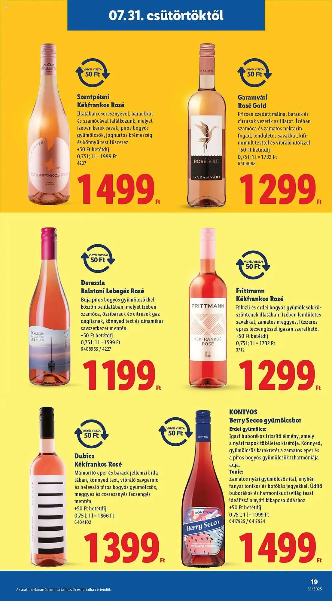 Katalógus Lidl akciós újság július 31.-tól augusztus 6.-ig 2025. - Oldal 19